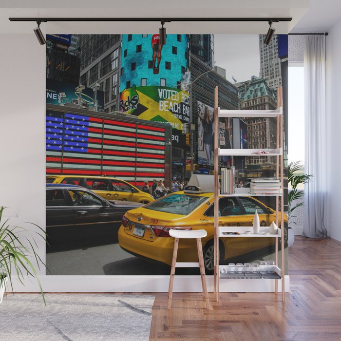 USA Photography - Busy Traffic In New York City Wall Mural