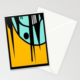 Black Spikes  Stationery Cards