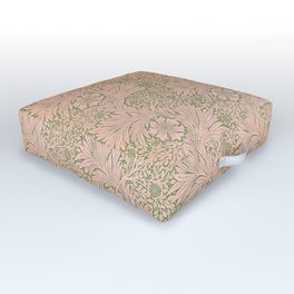 William Morris Marigold Olive Pink Outdoor Floor Cushion