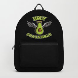 Holy Guacamole | Funny Avocado Saying Backpack | Satire, Meme, Health, Wit, Plants, Avocado, Beetroot, Green, Vegetarian, Vegetable 