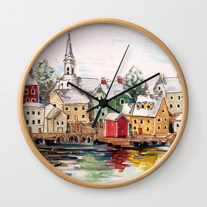 Portsmouth, New Hampshire Wall Clock