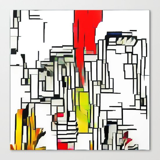 City in the summer Canvas Print