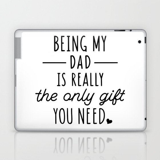 Funny Father's Day Gift Laptop & iPad Skin