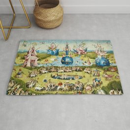 Heironymus Bosch - The Garden Of Earthly Delights Area & Throw Rug