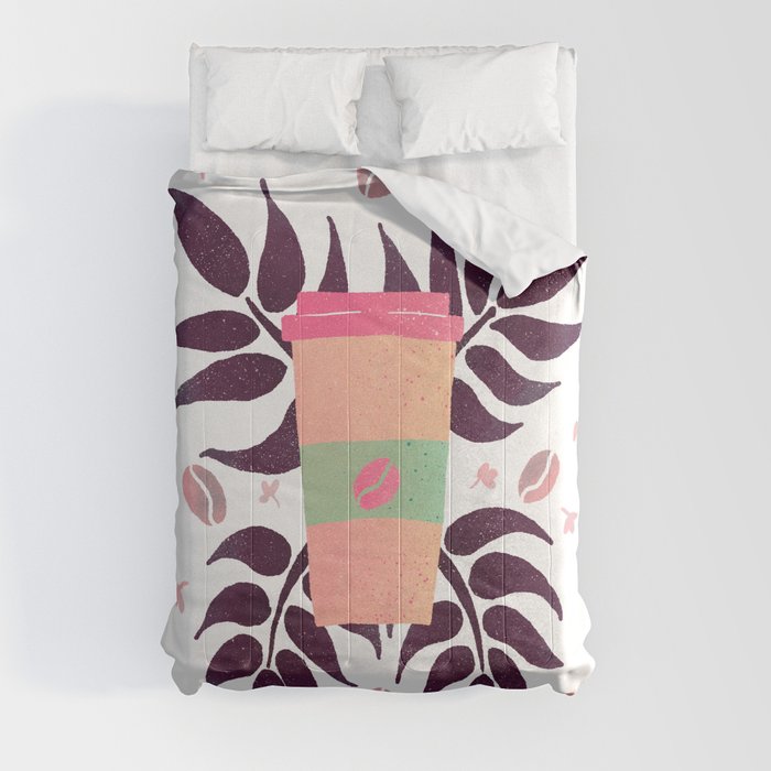 Tropical coffee Comforter