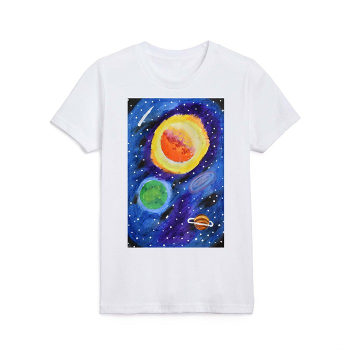 Galaxy Portrait Kids T Shirt