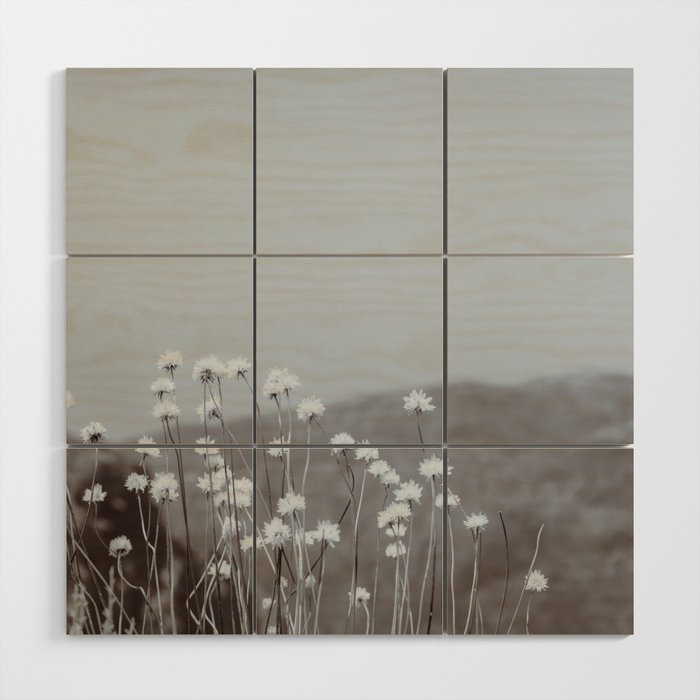 Mountain Flowers 2 Wood Wall Art