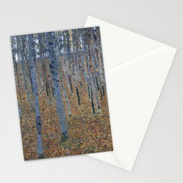 Beech Grove I, Gustav Klimt Stationery Card