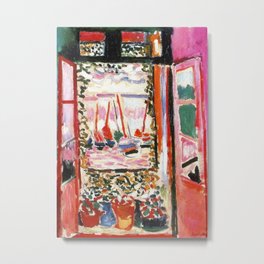 Henri Matisse - The Open Window, Collioure 1905 Artwork Reproduction Metal Print