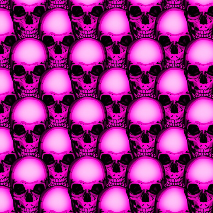 Too Many Pink Skulls Leggings By Grandeduc Society6
