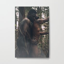 Final Goodbye Metal Print | Digital, Color, Lgbt, Nudist, Blacklove, Photo, Love, Gay, Forrest, Nude 