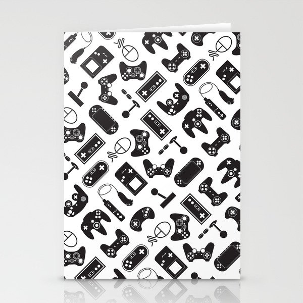 Control Your Game - Black on White Stationery Cards