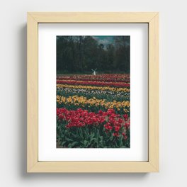 Tulip Town Recessed Framed Print