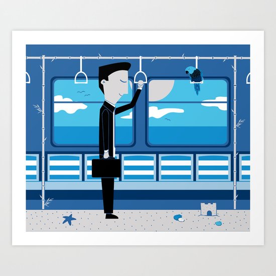 Dreaming of Holidays Art Print