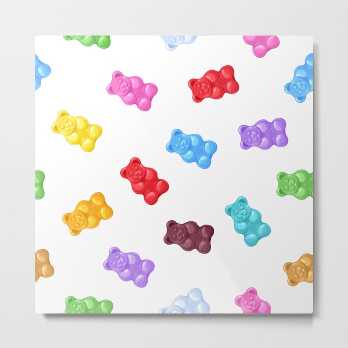 Gummy Bears Candy Metal Print