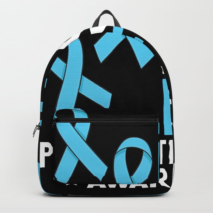 Prostate Cancer Blue Ribbon Survivor Awareness Backpack