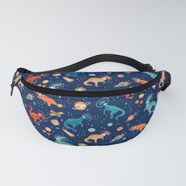 Painted Space Dinosaurs Fanny Pack