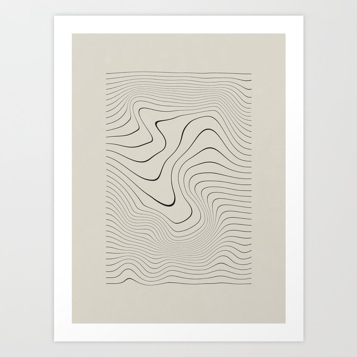 Line Distortion #2 Art Print