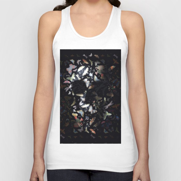Butterfly And Skull Tank Top