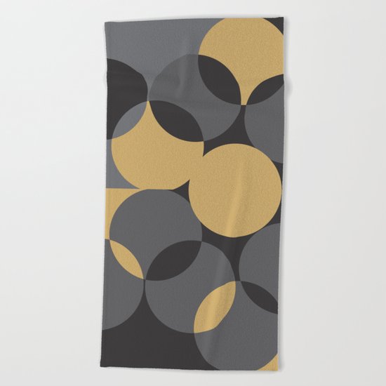 Black Gold Beach Towel