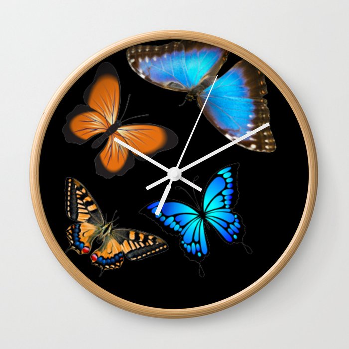 Butterflies  Wall Clock