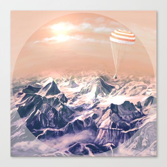 Astronaut Returns II Canvas Print