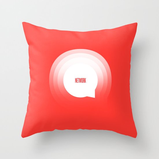 Network Throw Pillow