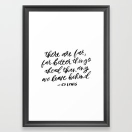 CS Lewis Quote Framed Art Print | Watercolor, Handwritten, Handletteredquote, Wallquote, Painting, Typography, Brushlettering, Quote, Digital, Cslewis 