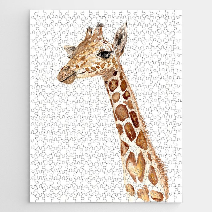 giraffe stare Jigsaw Puzzle