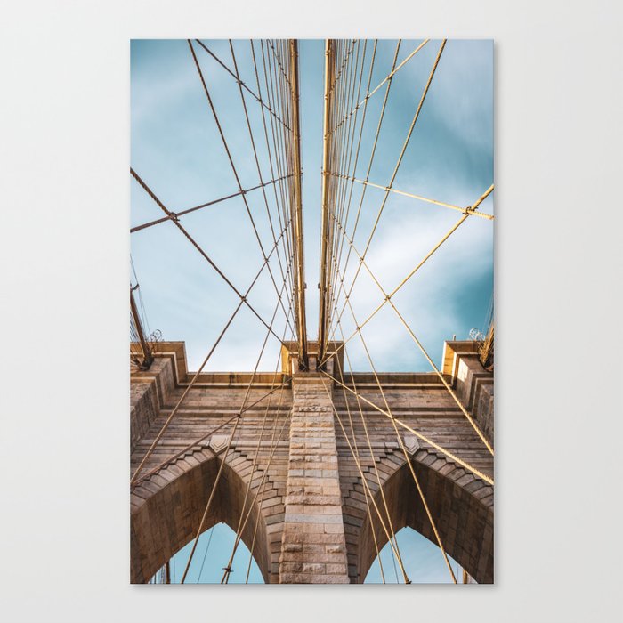 Brooklyn Bridge | Architecture in NYC | Travel Photography Canvas Print