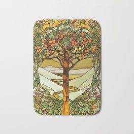 Louis Comfort Tiffany - Decorative stained glass 6. Badematte | Tree, Stainedglass, Tiffany, Graphicdesign, Treeoflife, Window, Panel 