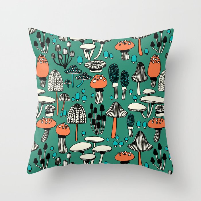 Mushroom Throw Pillow