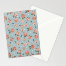 Rose Sprinkle Pattern By SalsySafrano. Stationery Card