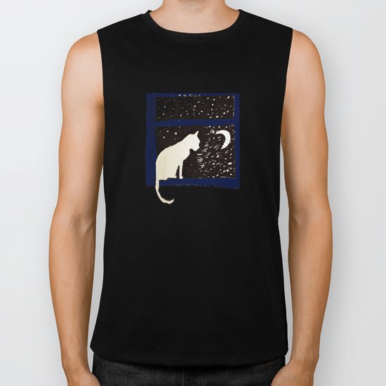White Cat Biker Tank