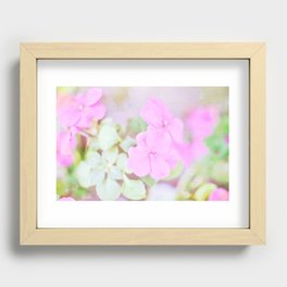 Soft Pinkness Texture Recessed Framed Print