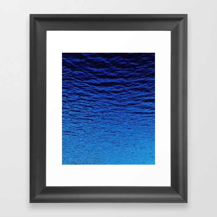 Upside down blue Framed Art Print