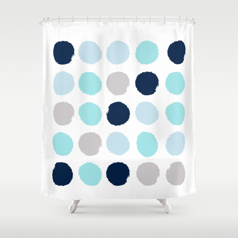 Minimal Painted Dot Polkaed Ot Pattern Blue Navy Indigo Gender