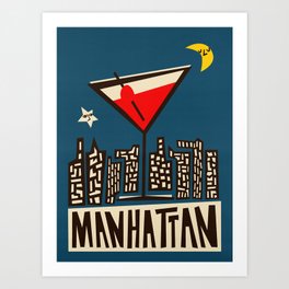 Manhattan Cocktail Print Art Print