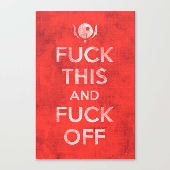 Public Service Announcement Canvas Print