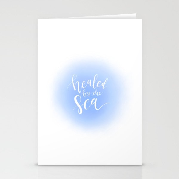 healed by the sea Stationery Cards