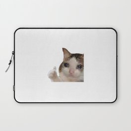 Crying Cat meme - High quality Laptop Sleeve