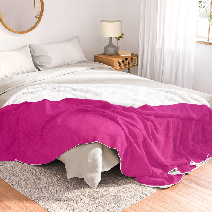 Fuschia pink online throw blanket