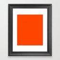 Red-orange (Color wheel) - solid color Gerahmter Kunstdruck