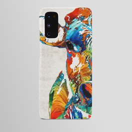 Colorful Cow Art - Mootown - By Sharon Cummings Android Case