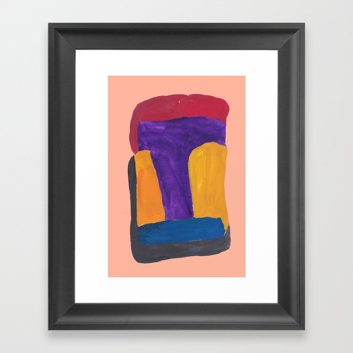 11 190330 Abstract Shapes Painting Framed Art Print By Valourine