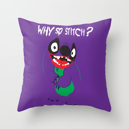 Why So Stitch? Throw Pillow