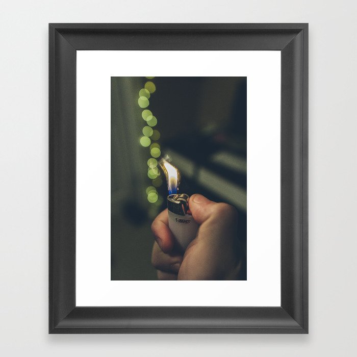 White Lighter Framed Art Print