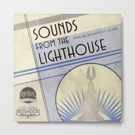 Sounds from the Lighthouse - Bioshock Infinite Metal Print | Andrewryan, Music, Plasmid, Columbia, Infinite, Voxophone, Drawing, Digital, Sounds, Slaveobey 