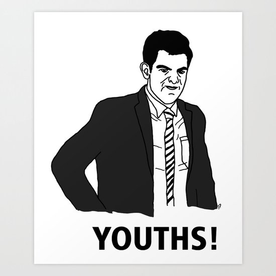 Youths! Art Print