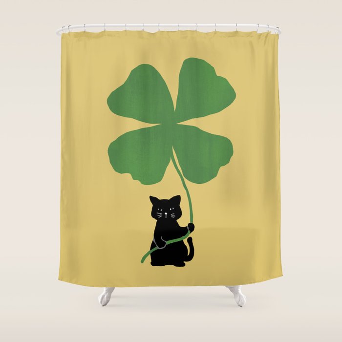 Cat with clover Art Print by Picomodi | Society6
